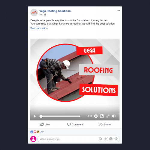Vega Roofing Solutions Post 3